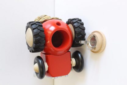 Kugelräucherfigur Bauer im Traktor-8565