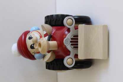 Kugelräucherfigur Nikolaus im Traktor-8597