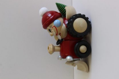 Kugelräucherfigur Nikolaus im Traktor-8598