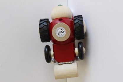 Kugelräucherfigur Nikolaus im Traktor-8602